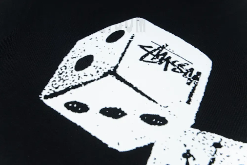Printed graphic on the back of the garment