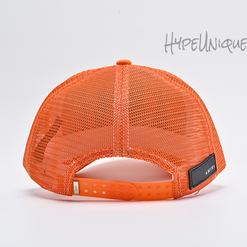 AMIRI Embroidered Paint Drip Core Logo Cap Orange1