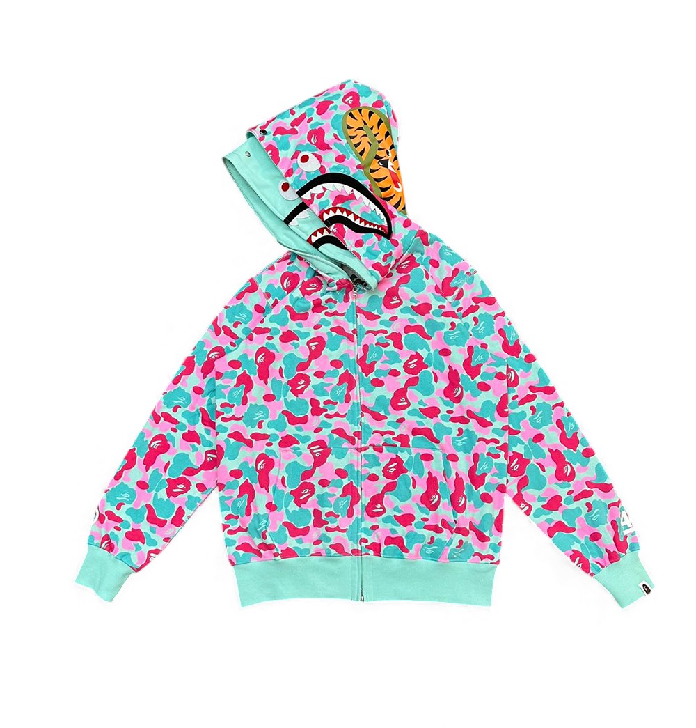 Double hat pink and blue details
