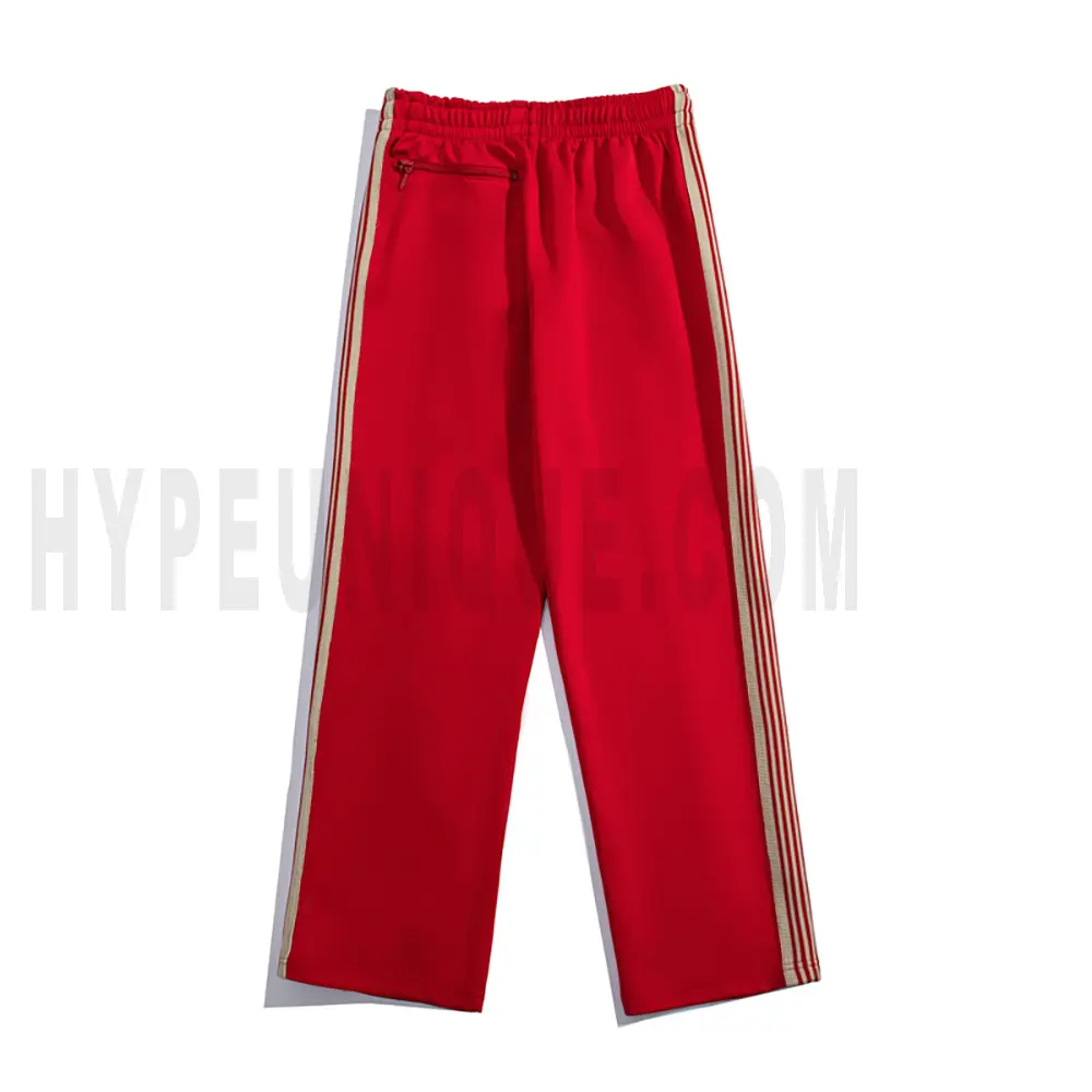 The back of the red pants