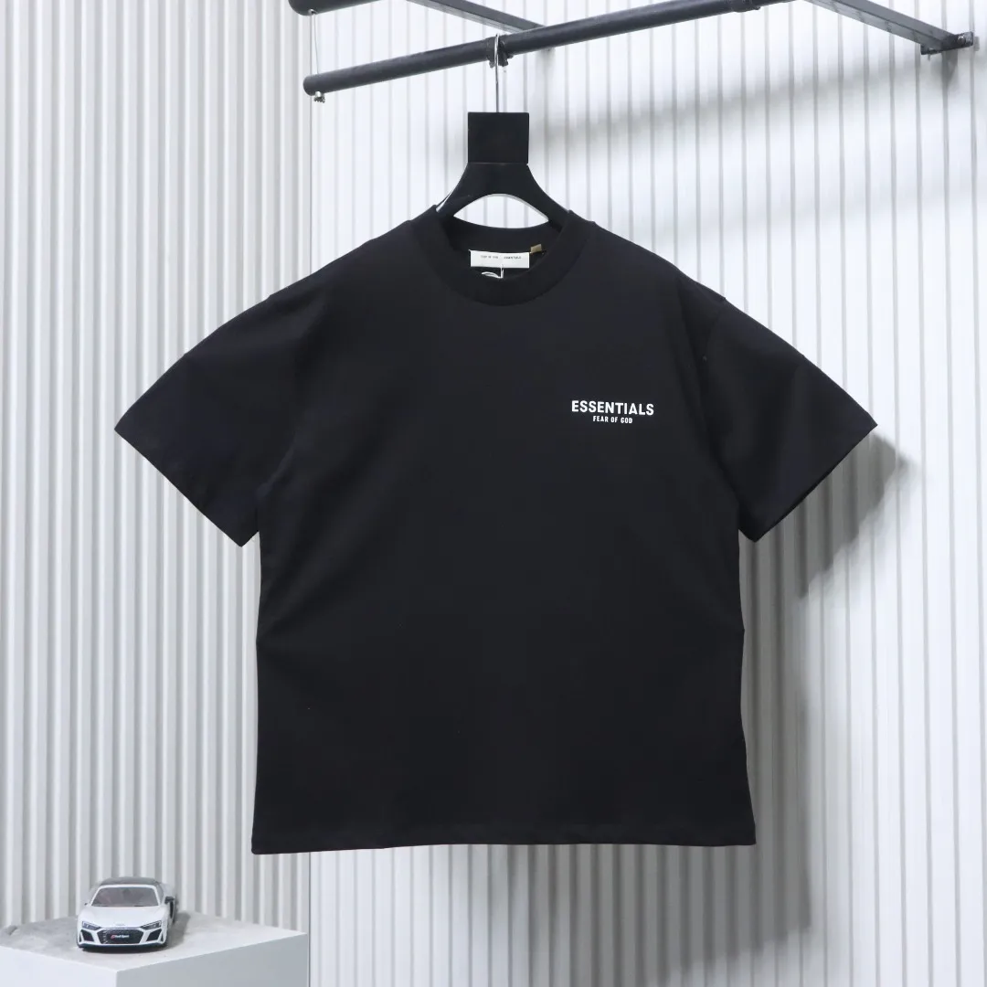 Fear of God Essentials Flocked Logo Cotton T-Shirt