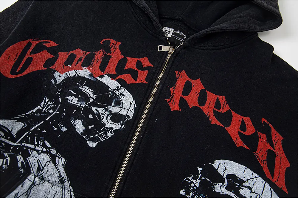 Printed graphic on the front of the clothes