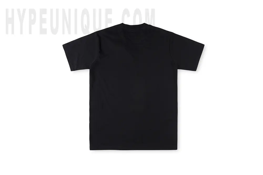 Sp5der Commerce Tee black back image. Pure black simple world