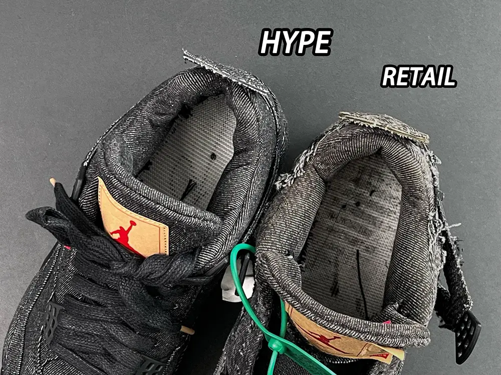 Comparison between the HypeUnique version and the original (the collar)