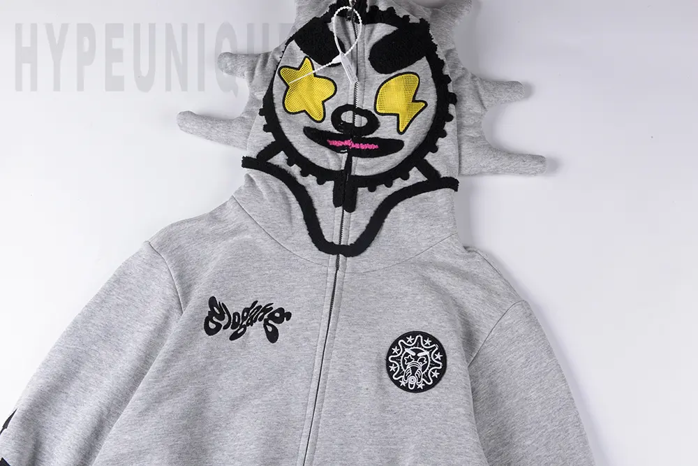 Hoodie embroidery details