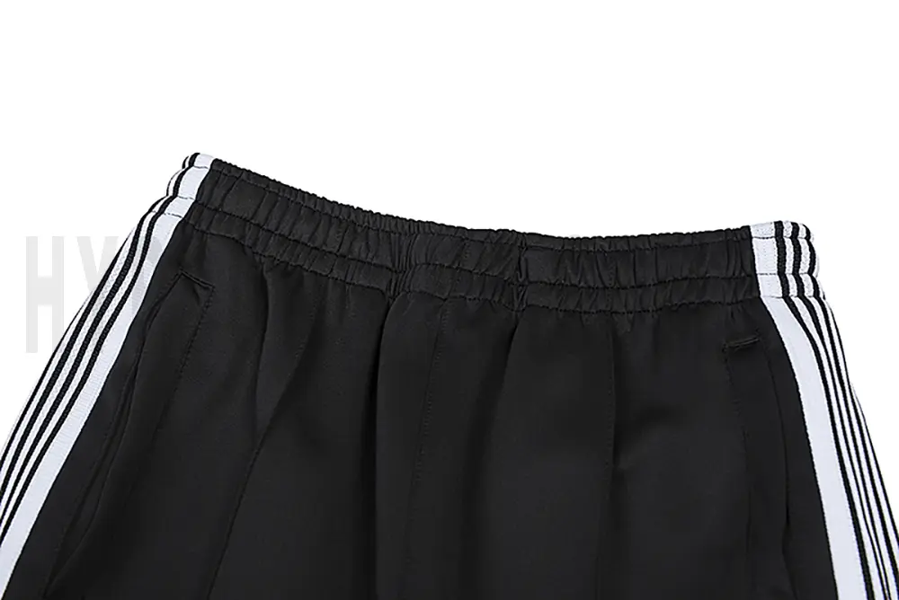 Back detail view of the black pants