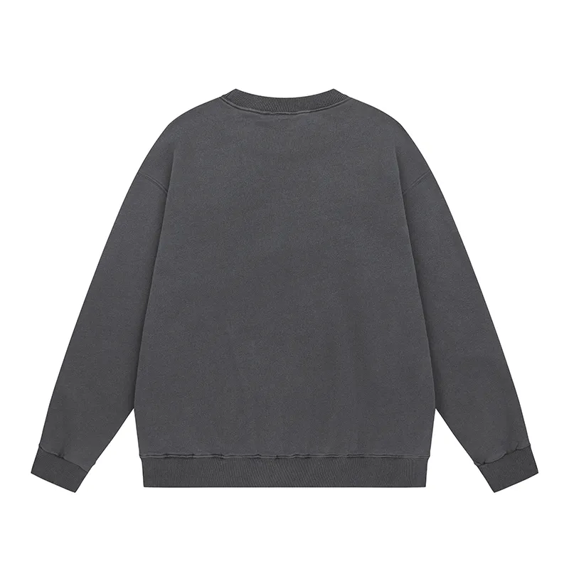 Back View Carhartt WIP Classic Logo Washed Crew Neck Sweatshirt