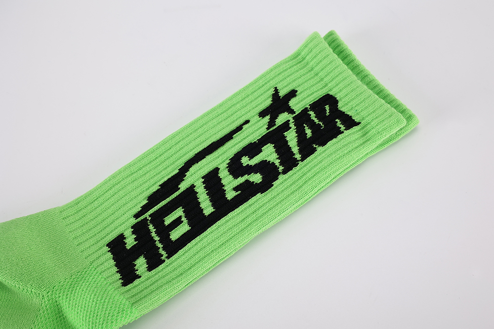 Hellstar Logo Socks Green