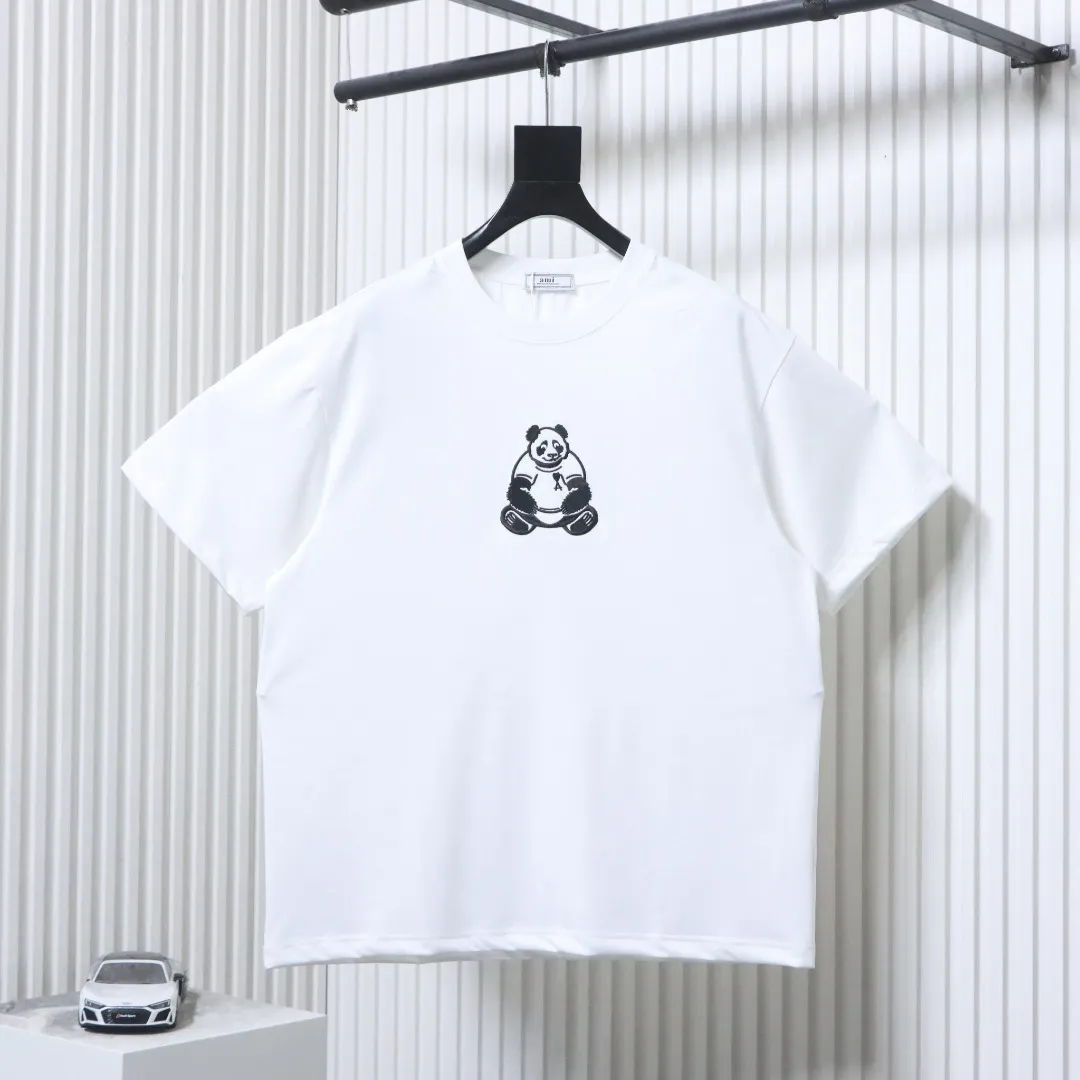 AMI Panda Embroidery Cotton T-Shirt