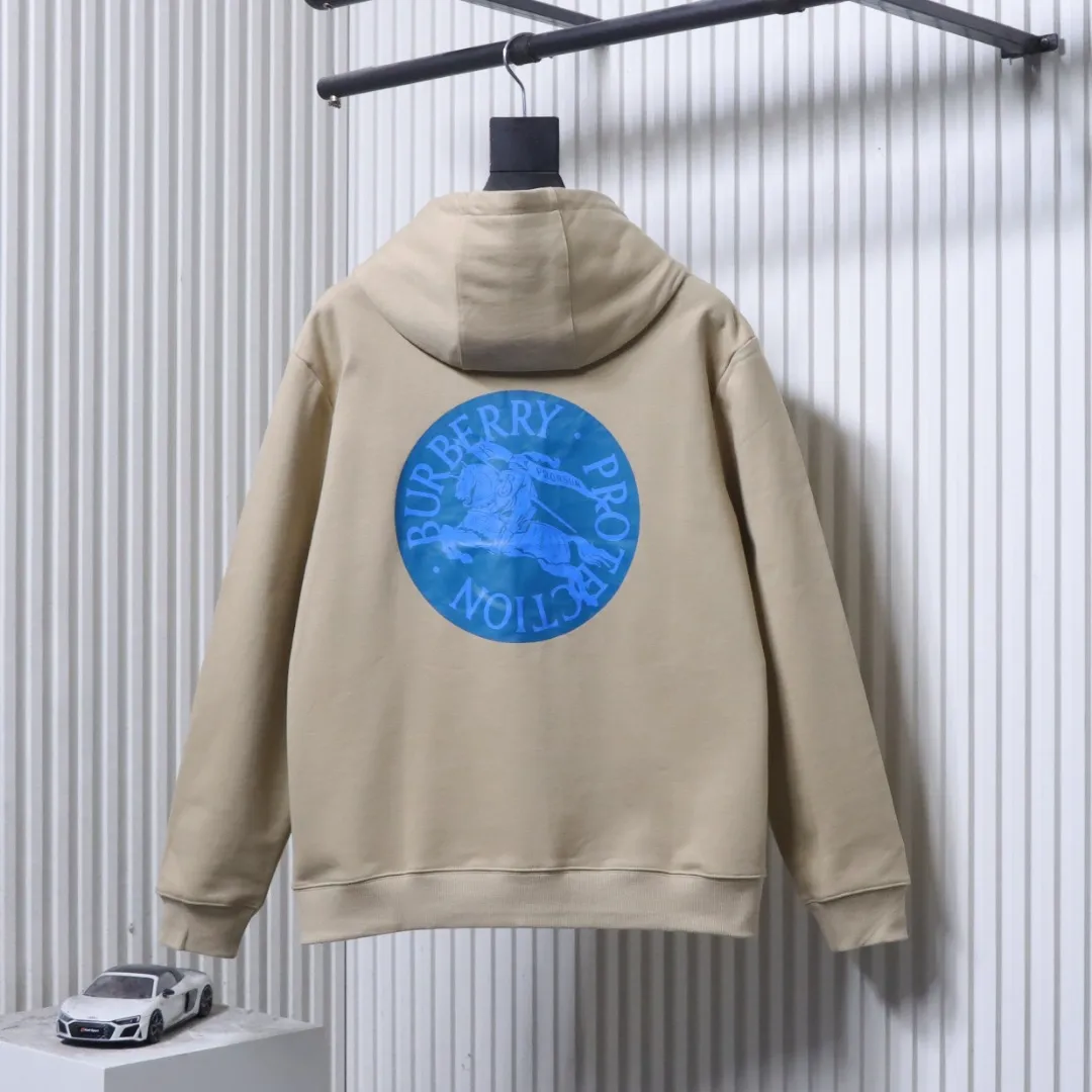 Back View BBR Equestrian Knight Logo Graphic Hoodie