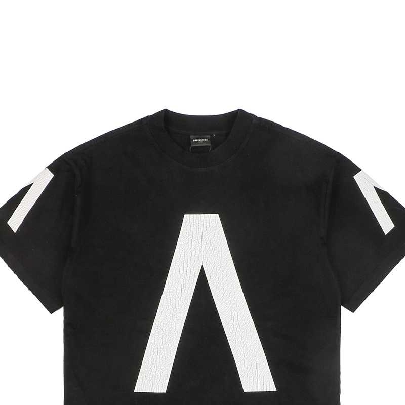 Balenciaga X Archive Inverted V Letter Music Print T-Shirt Reps