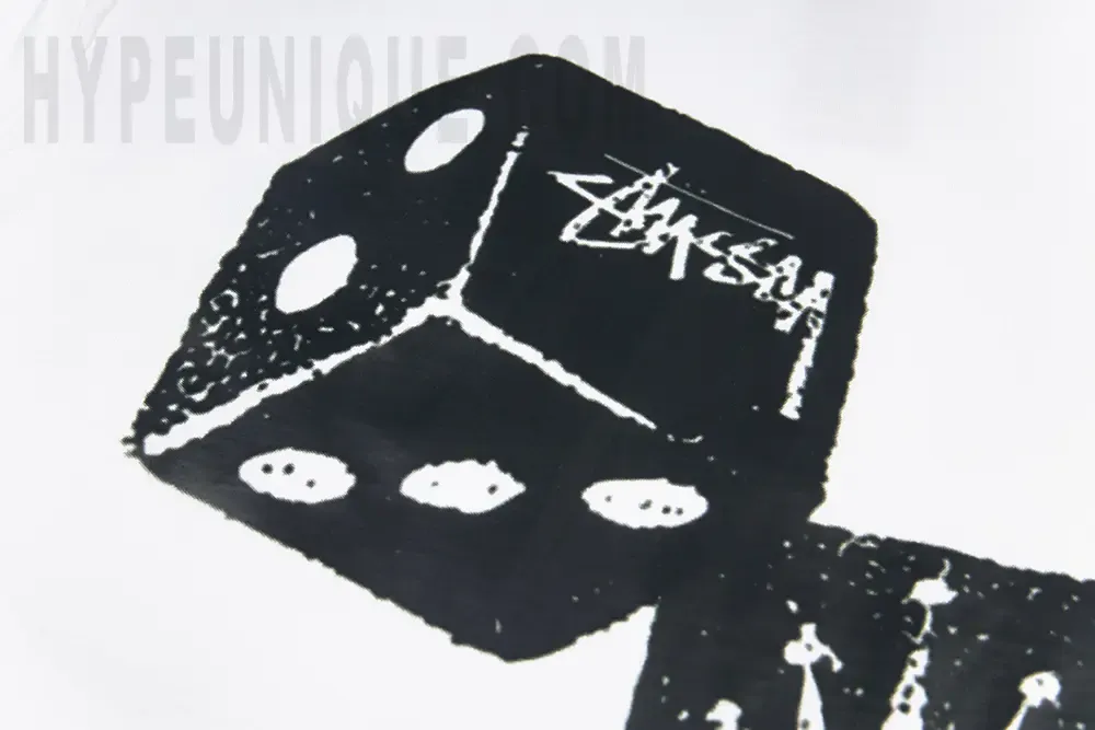 Printed graphic on the back of the garment