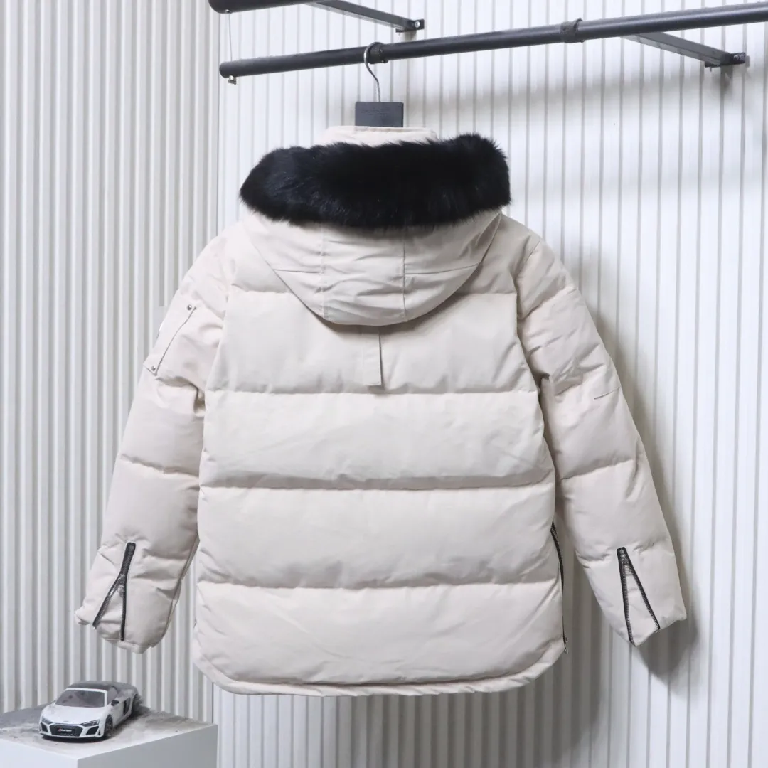 Back View M.K. 06 Silver Scissors Fur Collar Down Jacket