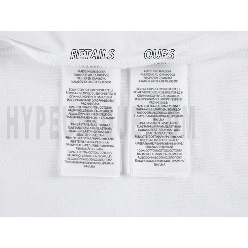 Washing Label Comparison Diagram