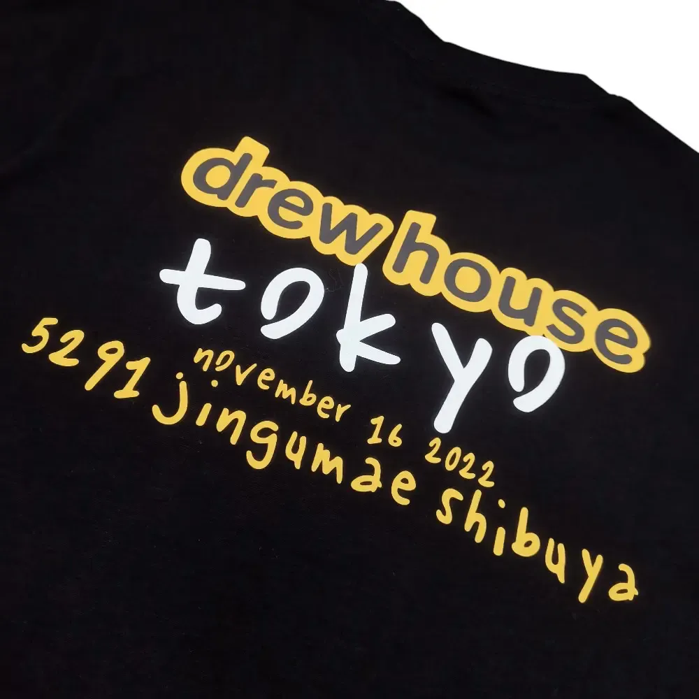 Printed graphic on the back of the garment