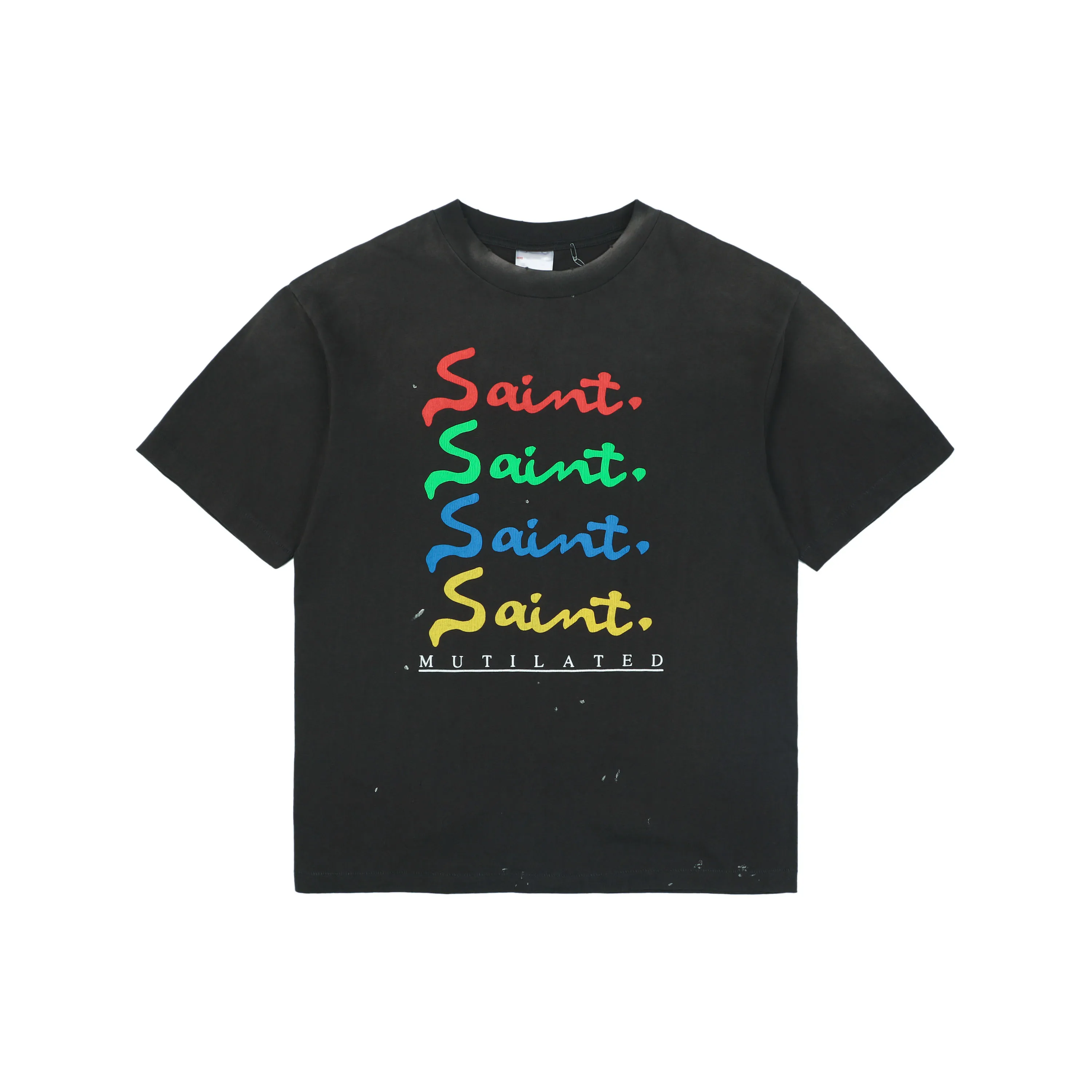 Saint Michael Colorful Signature Logo T-Shirt