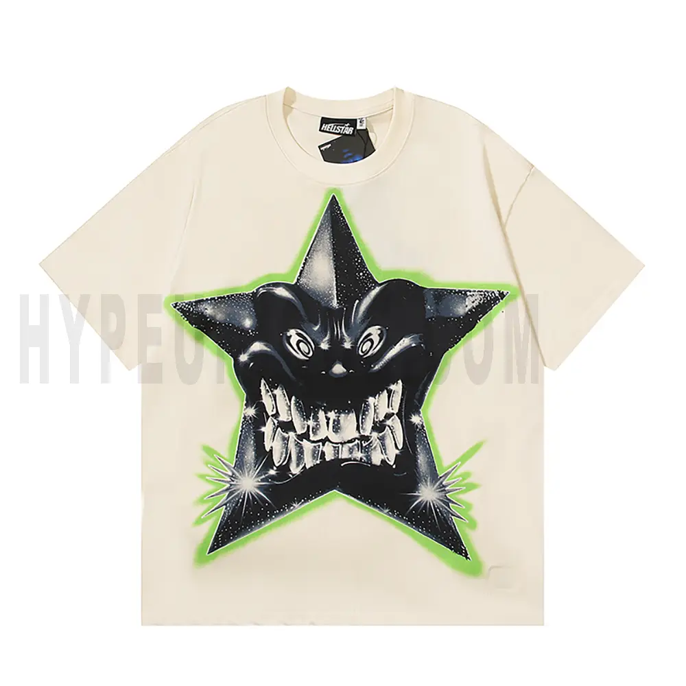 The front of the beige clothes