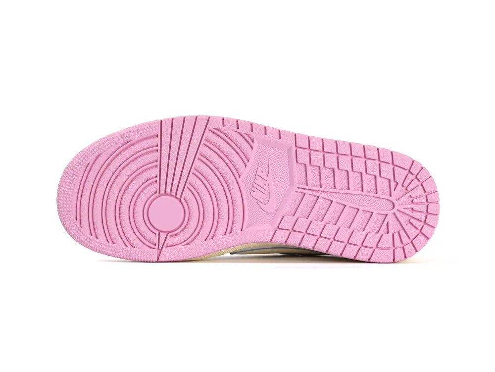 the pink outsole