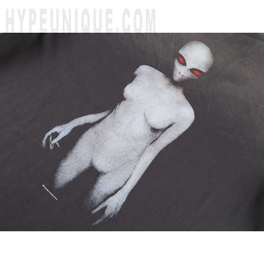 Printed graphic on the front of the garment