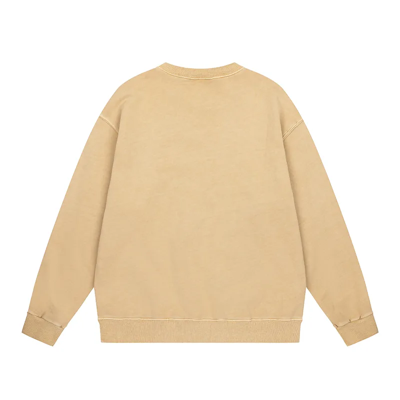 Back View Carhartt WIP Classic Logo Washed Crew Neck Sweatshirt