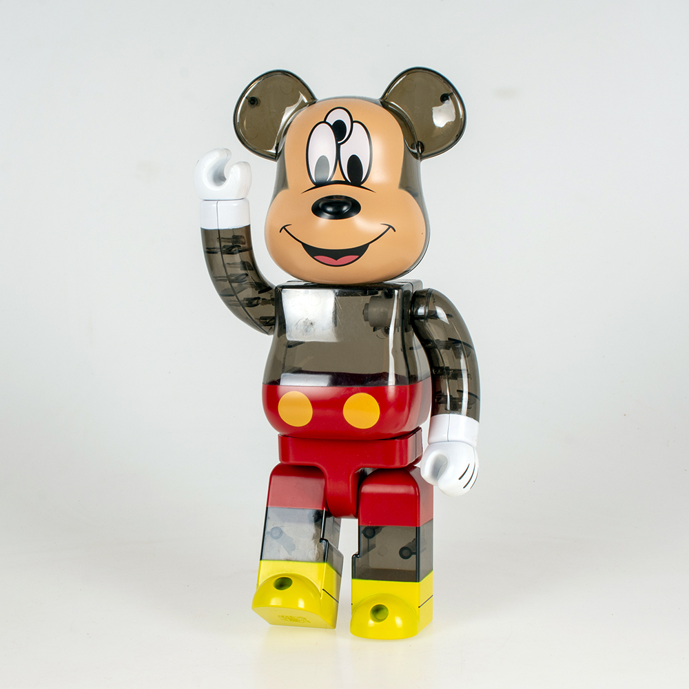 Bearbrick x CLOT x 3125C x Disney 3-Eyed Mickey Mouse Translucent Black