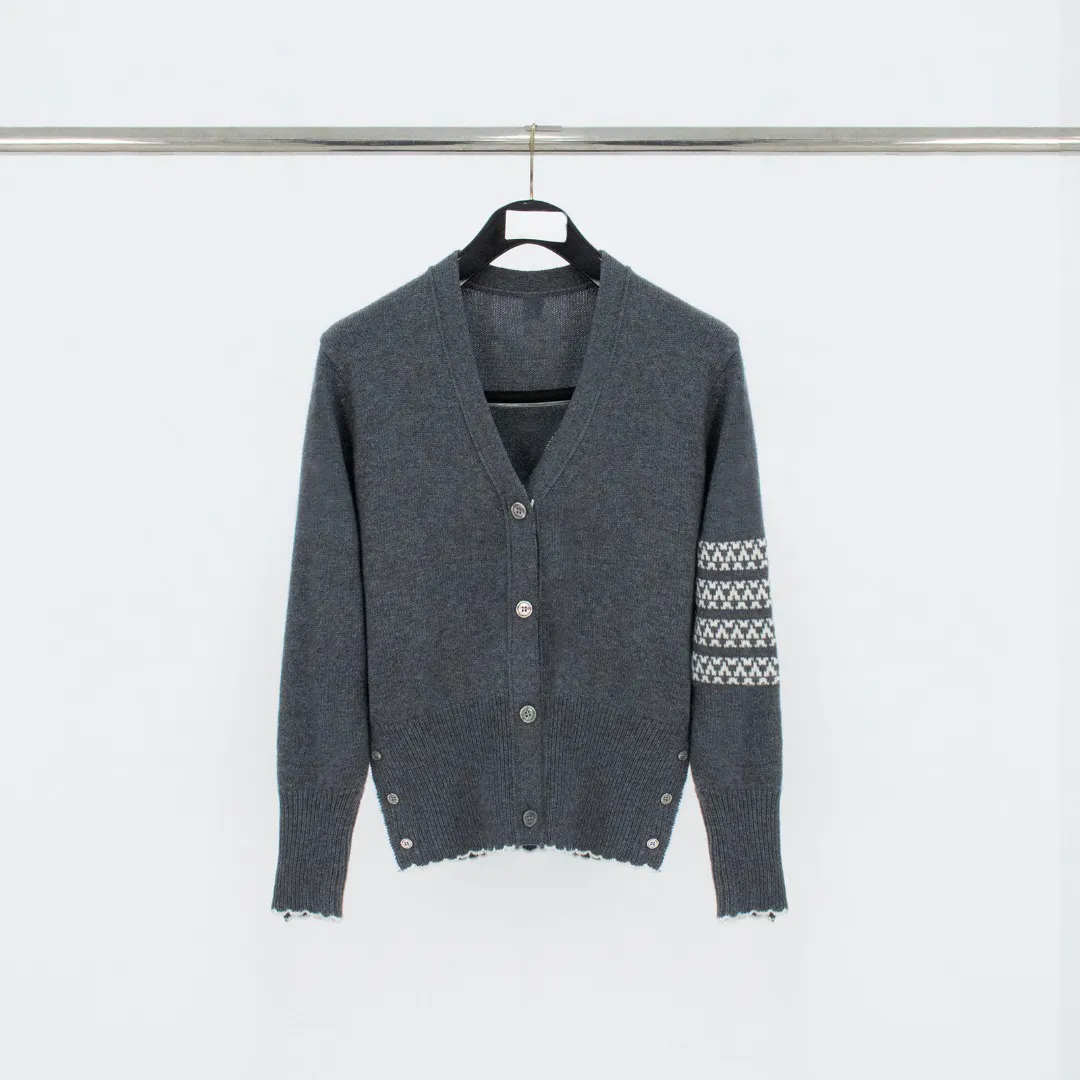 TB Snowflake Dachshund Jacquard Wool Cardigan