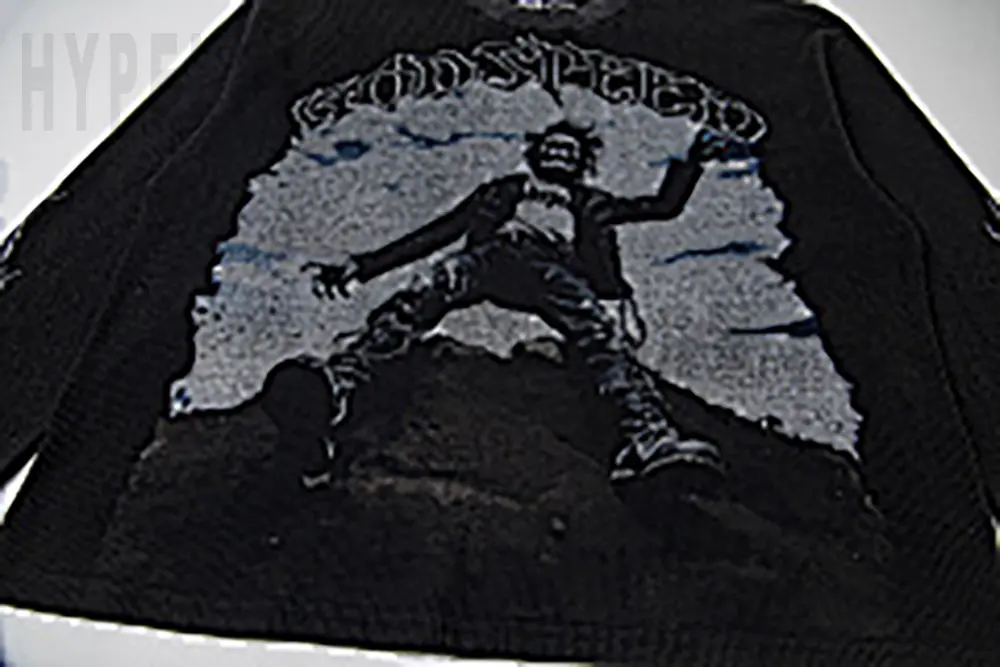 Printed graphic on the front of the clothes
