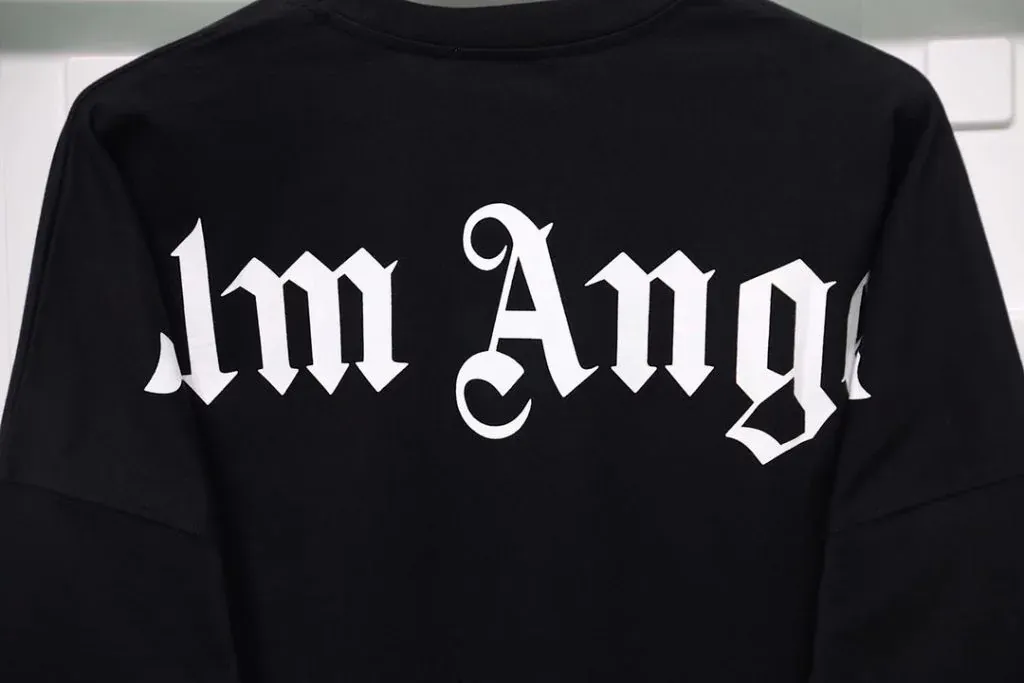PALM ANGELS LONG SLEEVE MOCK NECK TEE