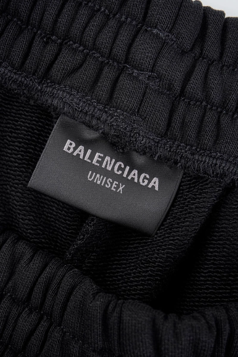 Balenciaga Embroidered Ring Logo Shorts