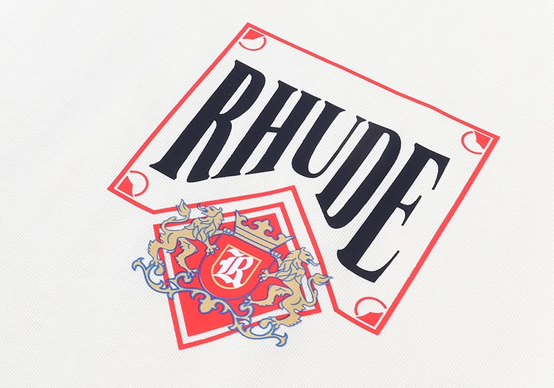 Rhude Card Print T-Shirt Reps
