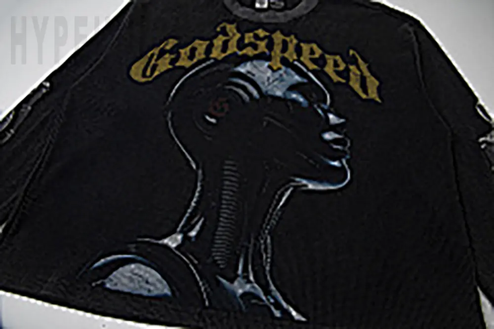 Printed graphic on the front of the clothes