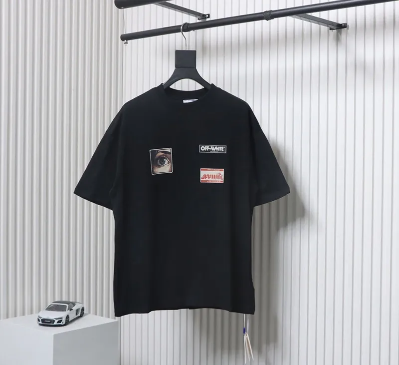 Off-White Eyes and Letters Logo Printed T-Shirt