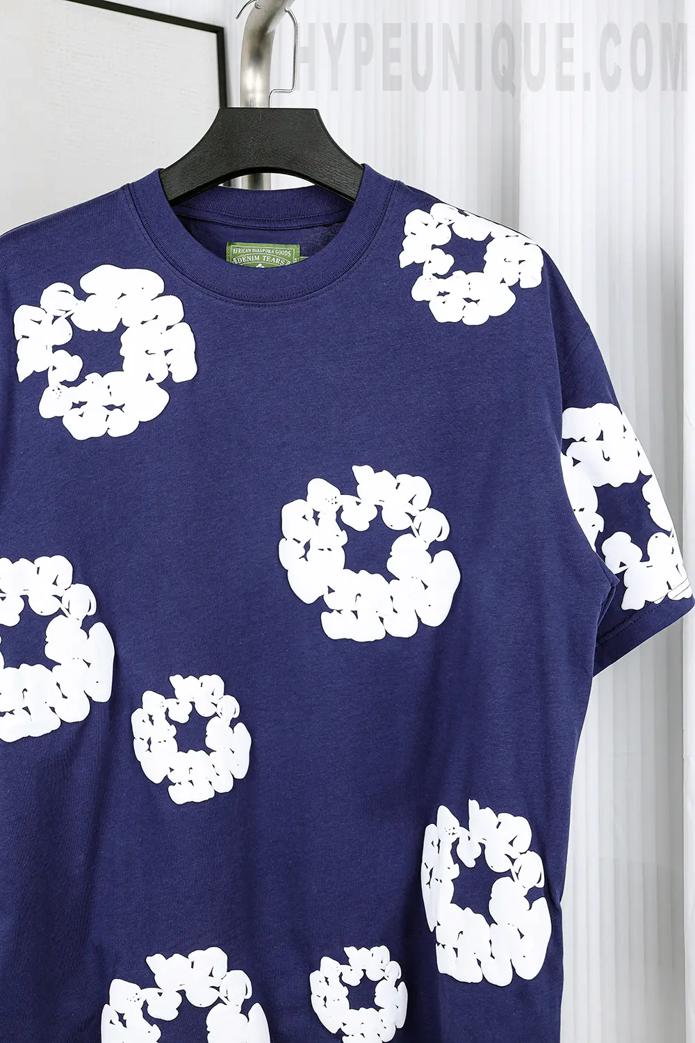 Denim Tears Cotton Wreath-Print T-Shirts