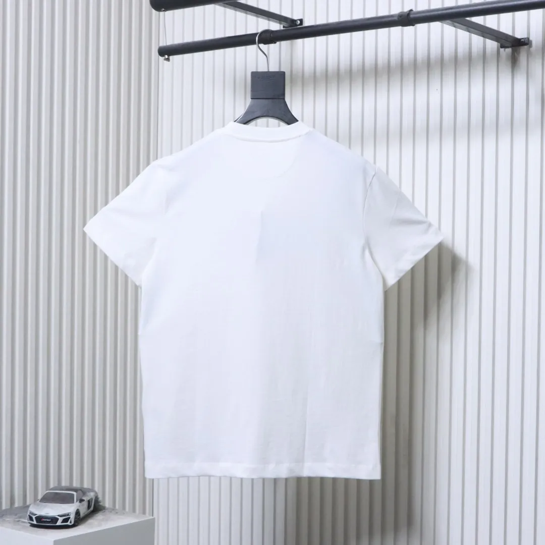 Back Tonal Beaded Embroidered Logo T-Shirt