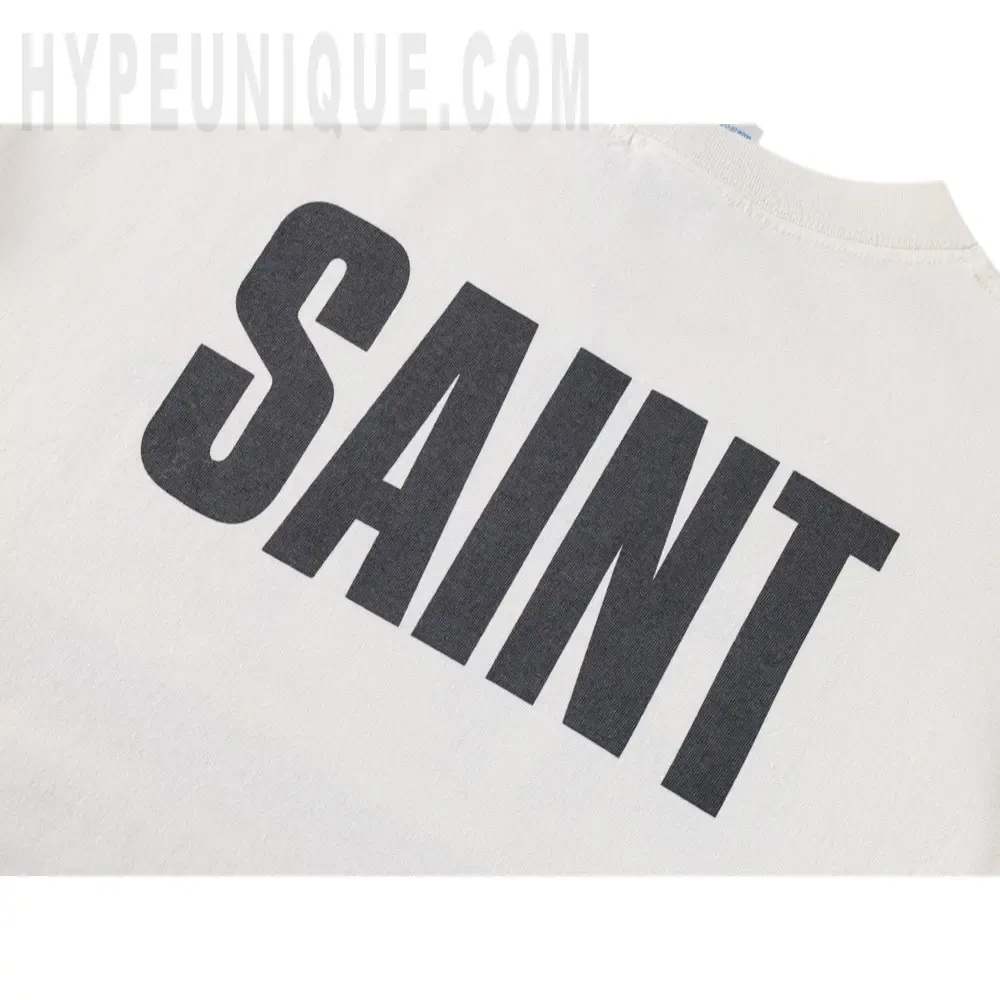 Printed graphic on the back of the garment