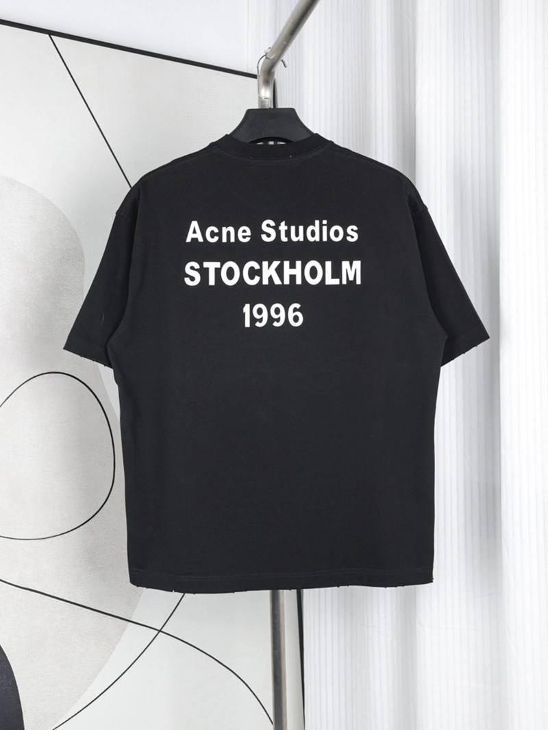 Acne 1996 Silicone Letter Print T-Shirt
