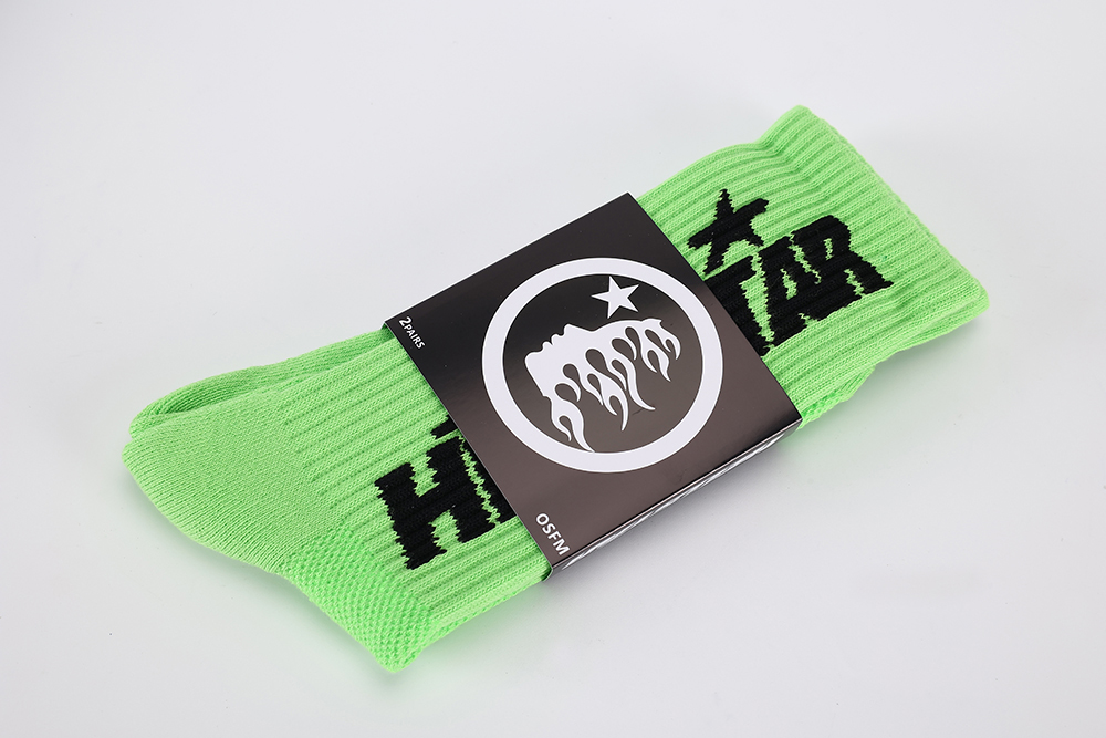 Hellstar Logo Socks Green