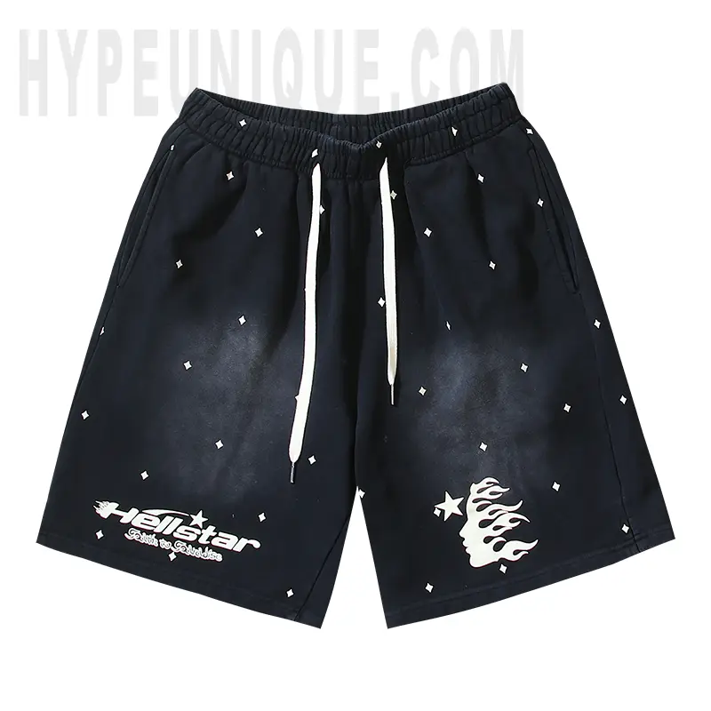 Hellstar Starry Flame Face Shorts