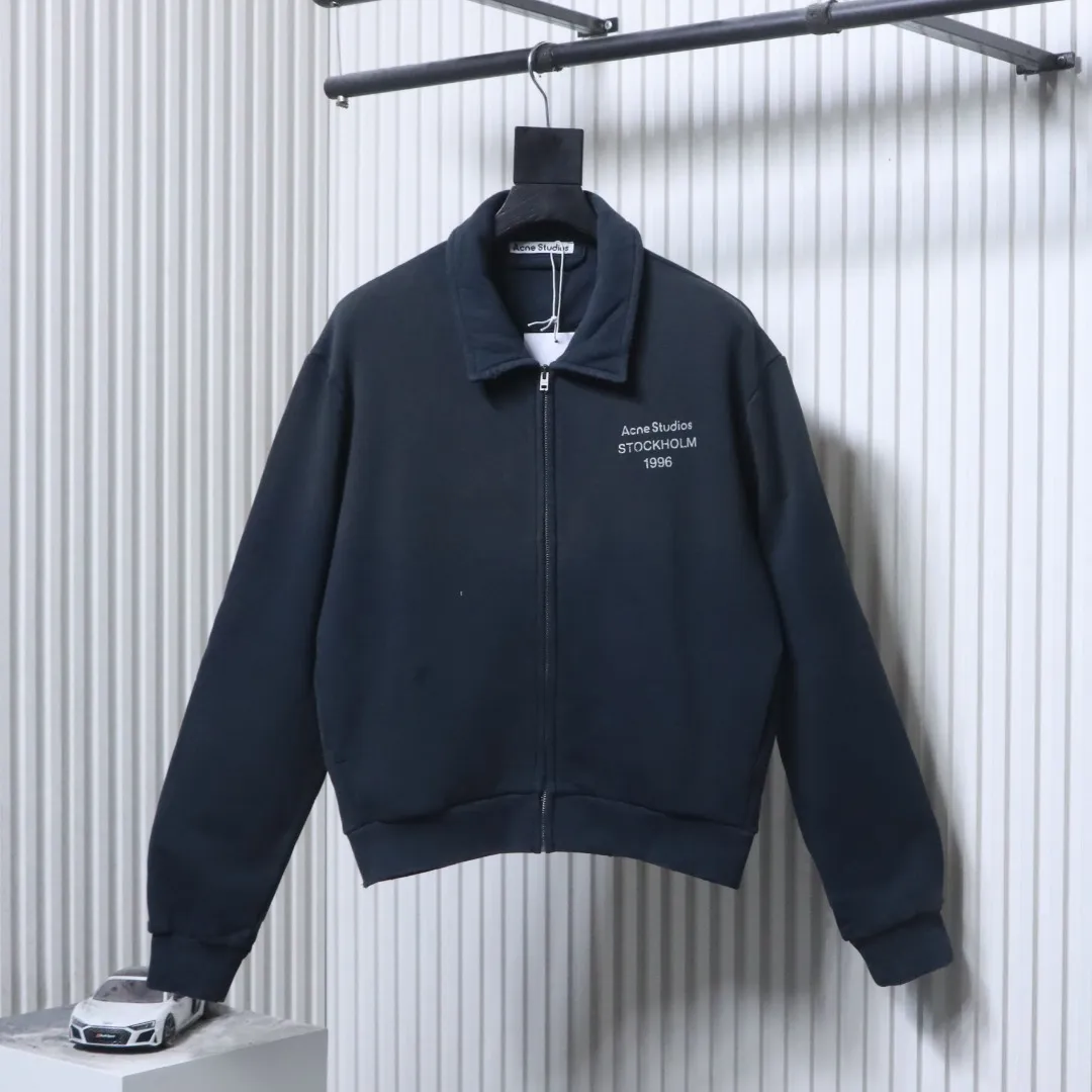 RL 1996 Vintage Washed Distressed Zip-Up Jacket