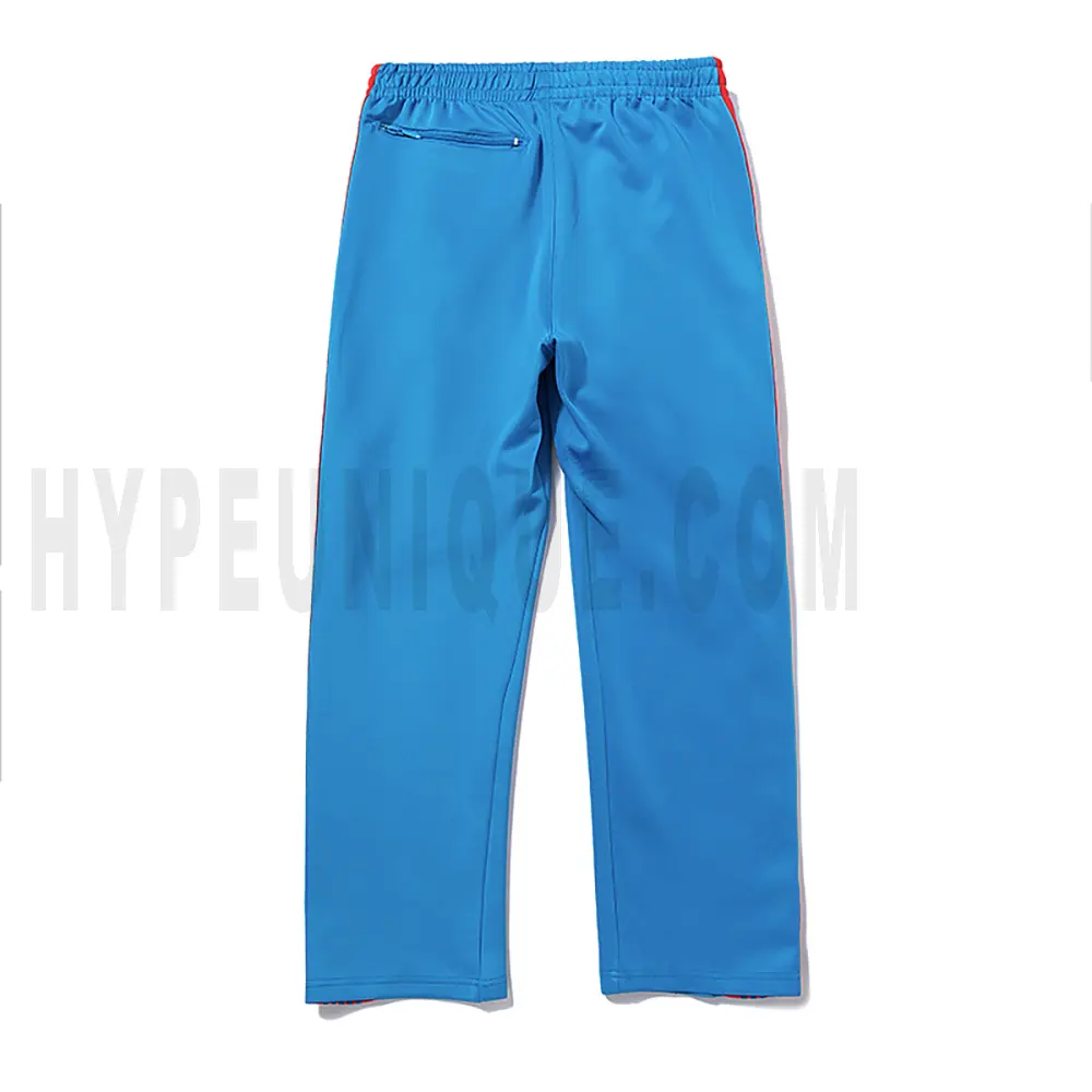 The back of the blue pants