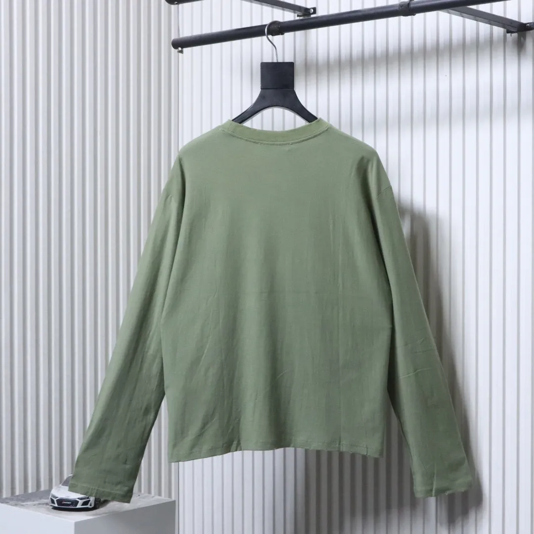Back Acne 1996 Sandblasted Distressed Long-Sleeve Shirt