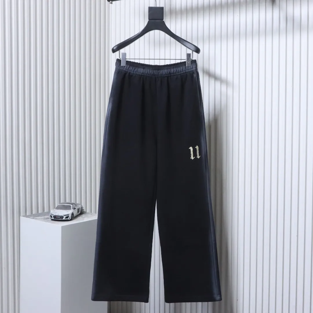 Well Done Colorful Spray-Edge Washed Wide-Leg Pants