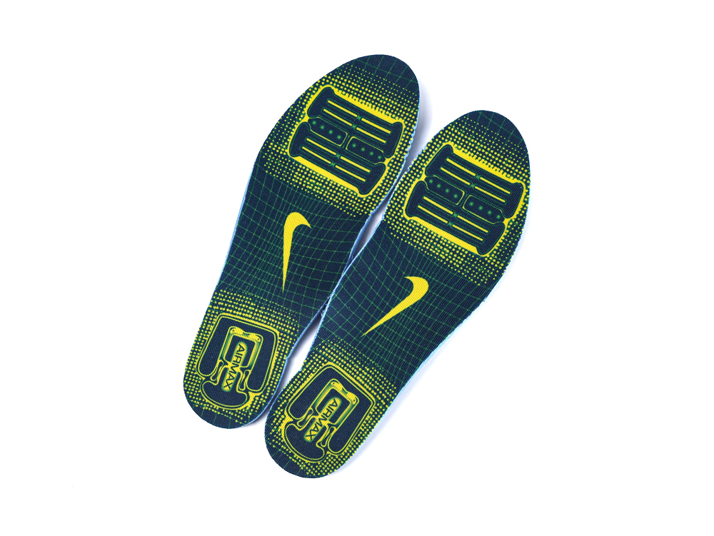Close-up of Air Max logo embroidery