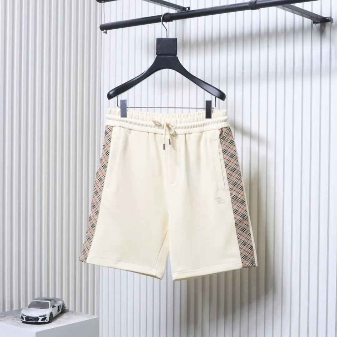 Side Check Embroidered Horse Shorts