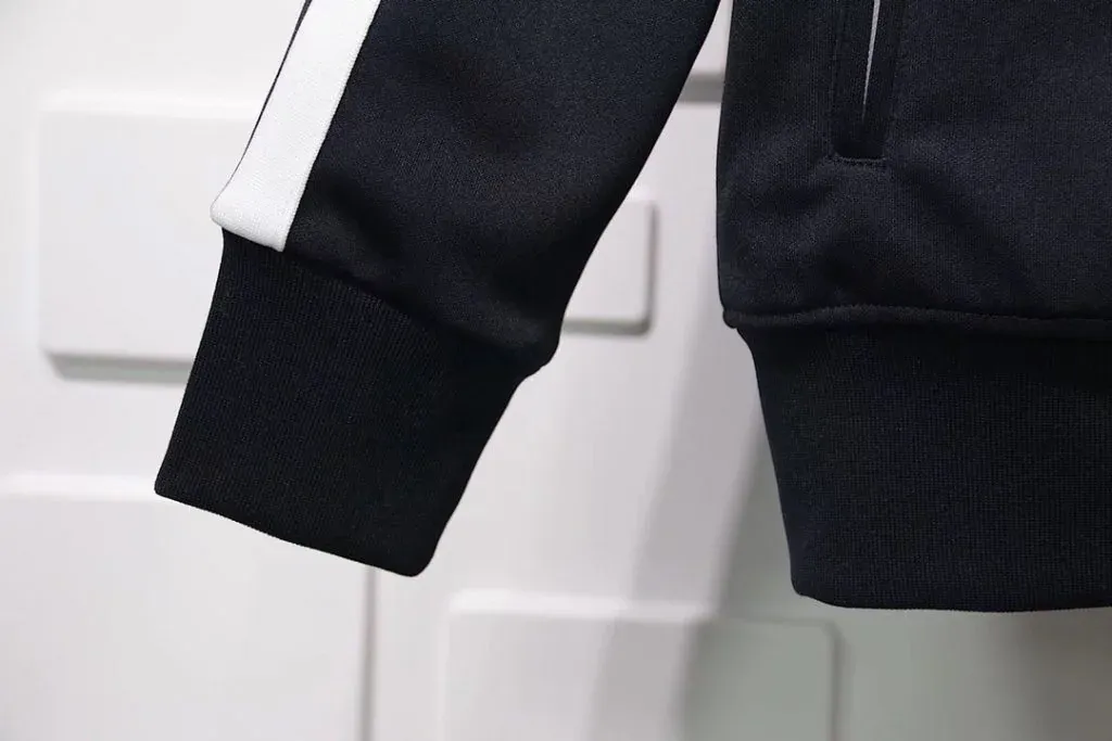 PALM ANGELS CHENILLE TRACK JACKET-BLACK