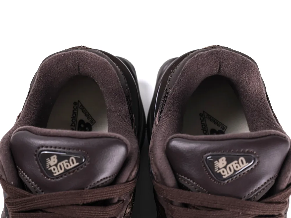 New Balance 9060 Chocolate Tongue Logo Detail