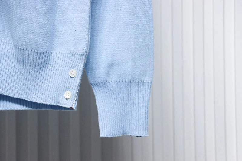 Double Sleeve Webbing Armband Cardigan Sweater