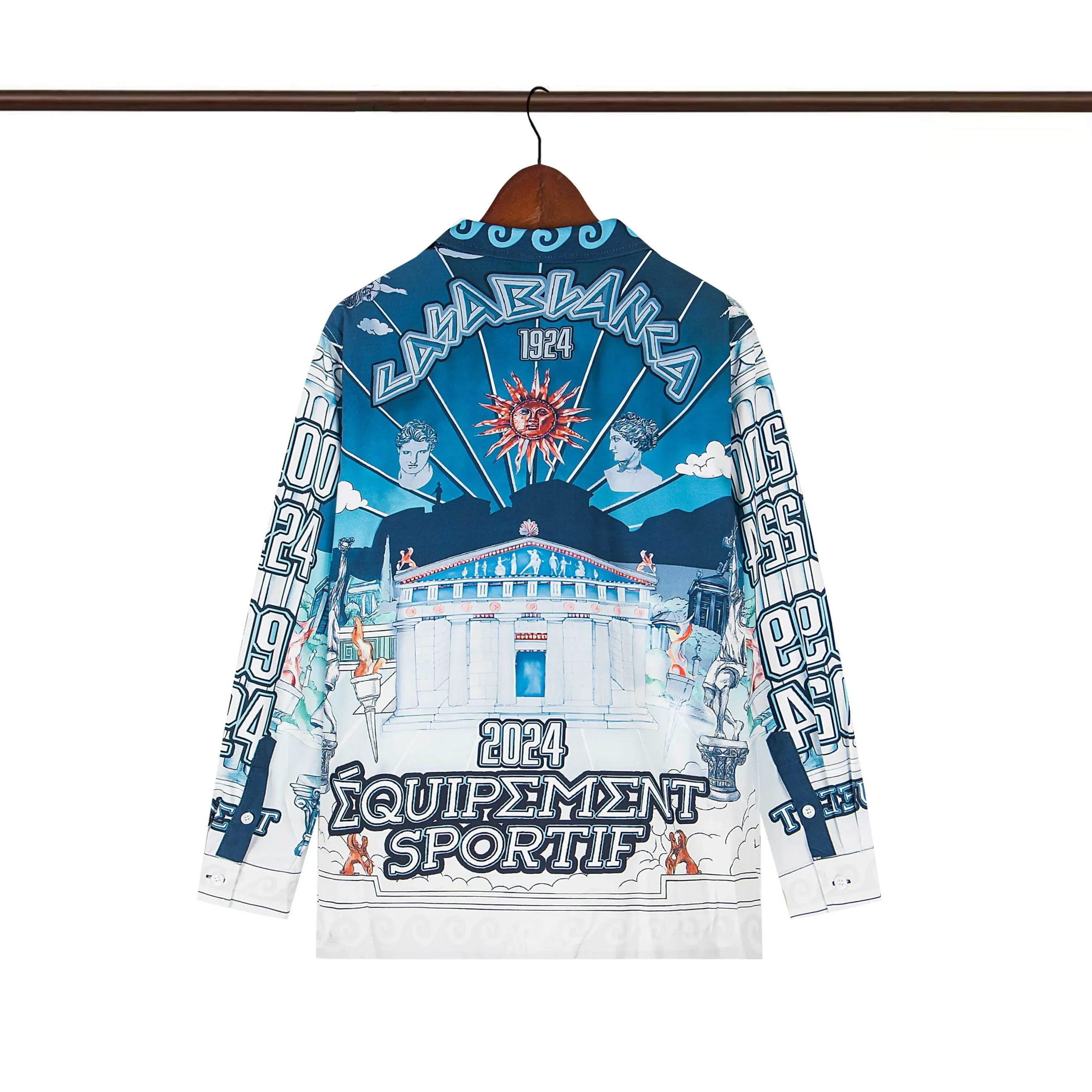 Back of C-Blanca Atlas Equipement Sportif Silk Shirt