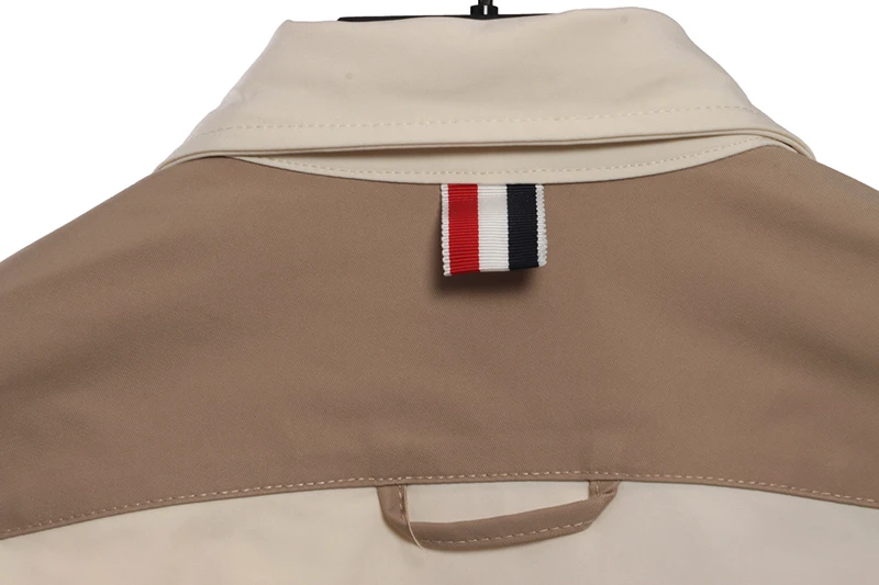 Four-Bar Stripe Contrasting Jacket