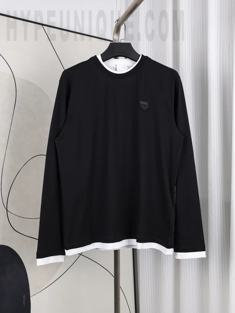 Prd  Long-sleeved Cotton T-shirt